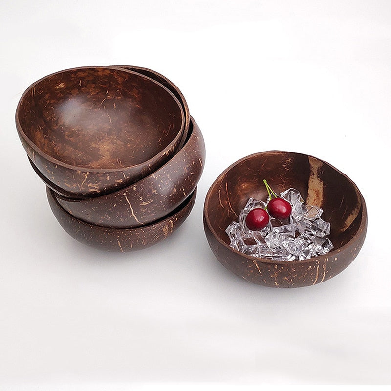 Natural Coconut Bowls and Spoons sets