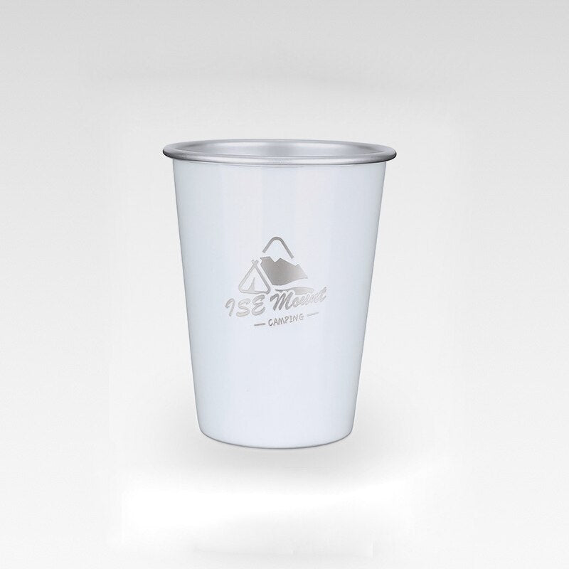 350ml Stainless Steel Pint Cups Set
