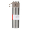 Stainless steel hand-carried thermos mug with cups !  More sets inside