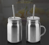 Stainless Steel Mug Mason Cup Straw Cup