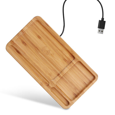 Bamboo wood wireless charger