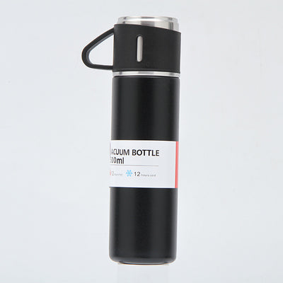 Stainless steel hand-carried thermos mug with cups !  More sets inside