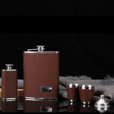 Creative 9 Oz Stainless Steel Hip Flask Set