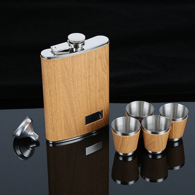 Creative 9 Oz Stainless Steel Hip Flask Set