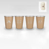 350ml Stainless Steel Pint Cups Set