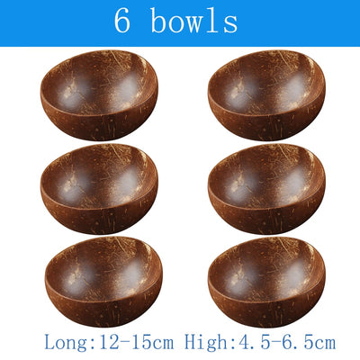 Natural Coconut Bowls and Spoons sets