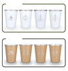 350ml Stainless Steel Pint Cups Set