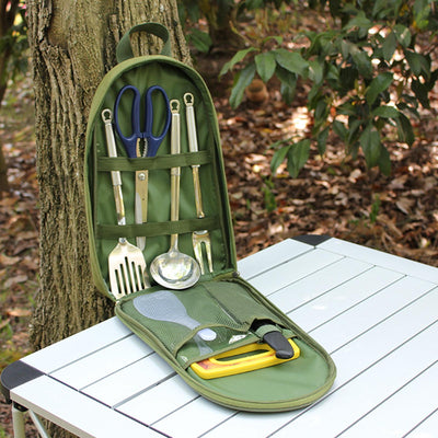 7pcs Camping Kitchen Utensil Set