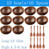 Natural Coconut Bowls and Spoons sets