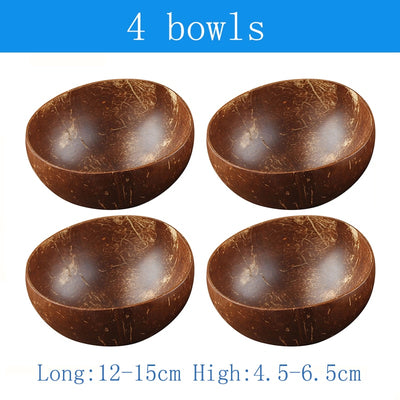 Natural Coconut Bowls and Spoons sets