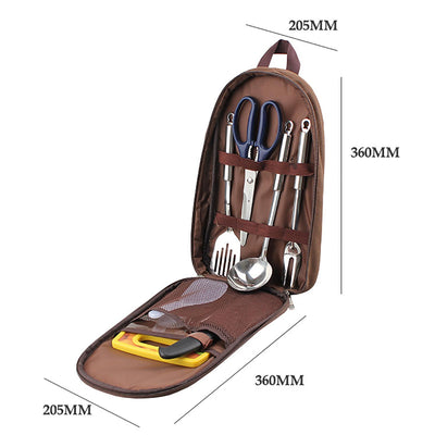 7pcs Camping Kitchen Utensil Set