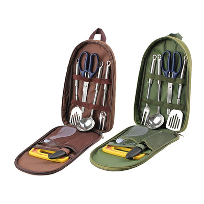 7pcs Camping Kitchen Utensil Set