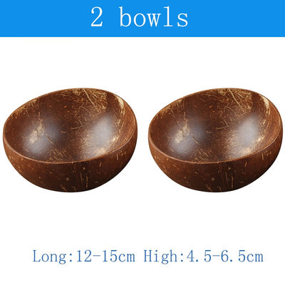 Natural Coconut Bowls and Spoons sets