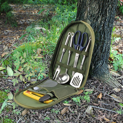 7pcs Camping Kitchen Utensil Set