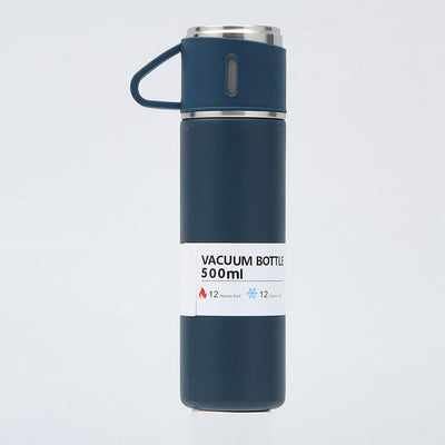 Stainless steel hand-carried thermos mug with cups !  More sets inside